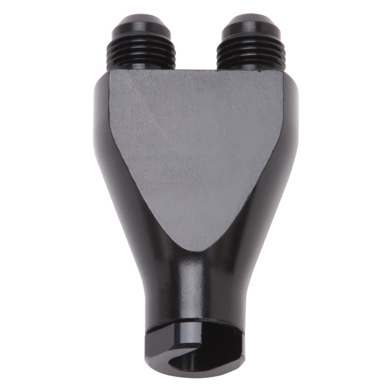 Russell Performance Billet Y-Block Adapter 3/8in SAE Quick Disconnect (2) -6AN Male Flare Black
Fuel Block