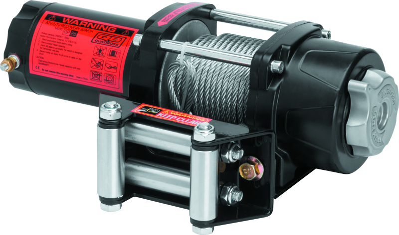 2,500 lbs. Quadboss Winch 608700 Winch, Electric, Pull Rating, Roller Fairlead, 39 ft. Steel Cable Length, Handlebar Remote, Kit thumbnail 4