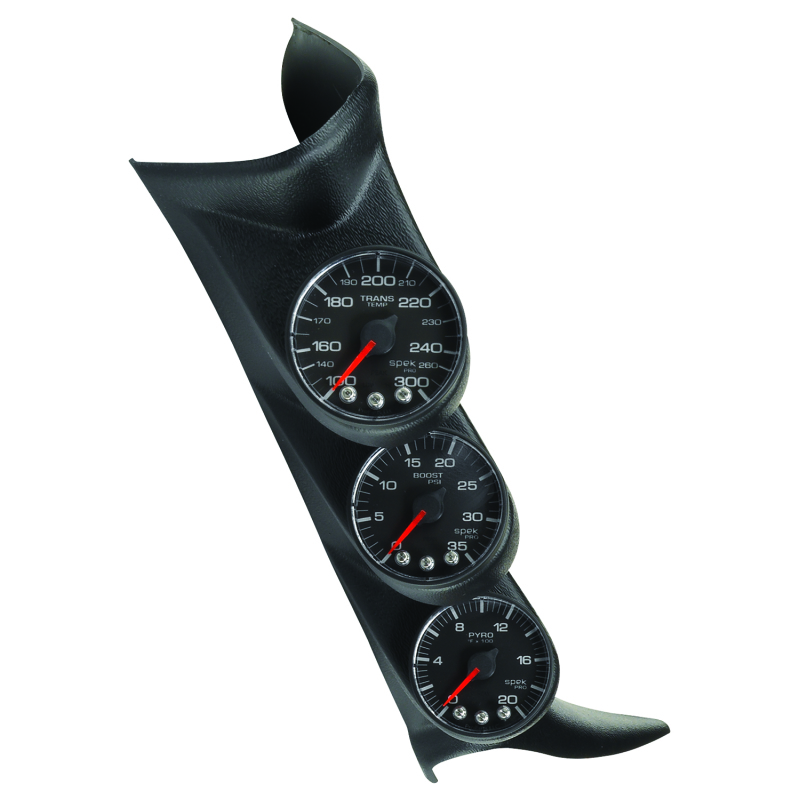 Autometer Diesel Gauge Kit A-Pillar w/ Spkr 01-07 GM Boost/EGT/Trans 60psi/2000 deg F/250 deg F thumbnail 7