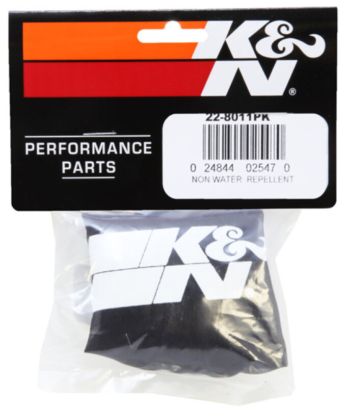 K&N PreCharger Air Filter Wrap Black Universal 4in. Height 4in. Inside Diameter thumbnail 5