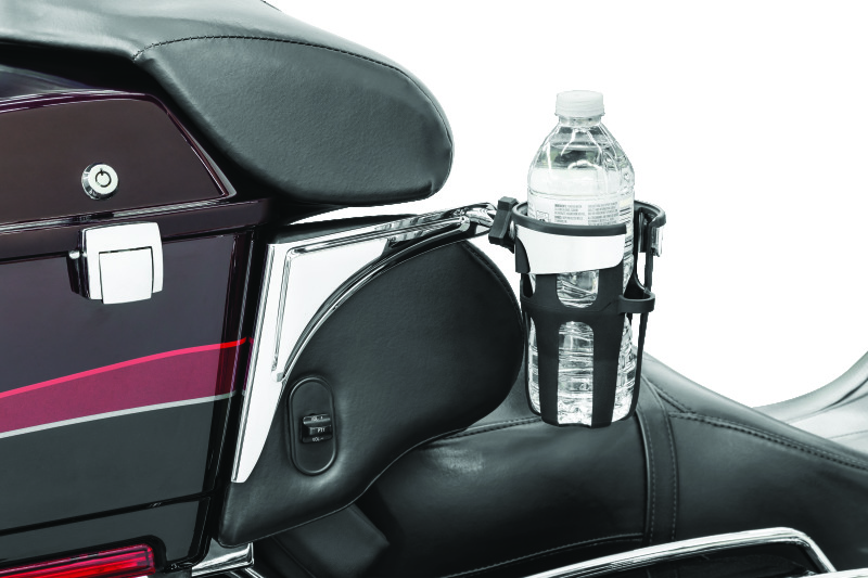 Kuryakyn Reflex Drink Holder Right Side HD Touring Passenger Mount 96-13 Chrome