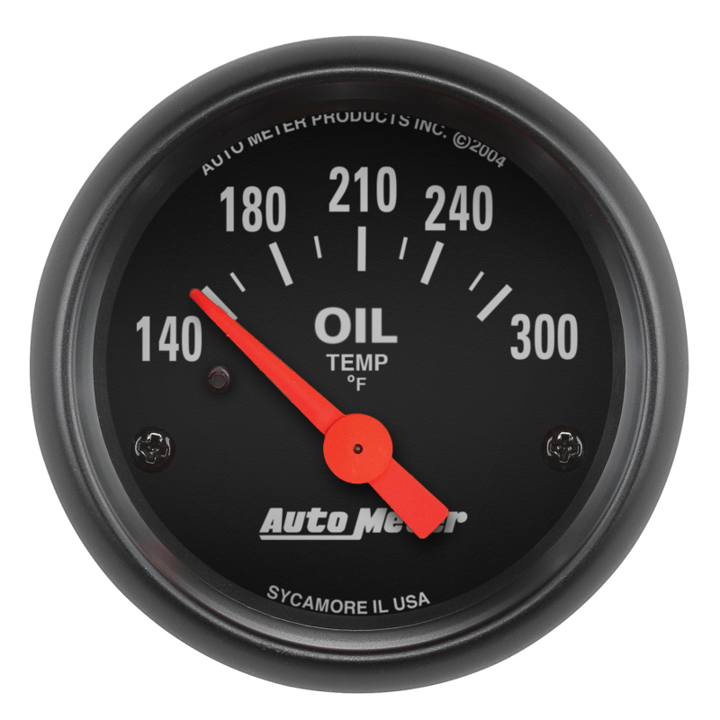 Autometer Z-Series 52mm 140-300 Degrees F Electric Oil Temp Gauge thumbnail 3