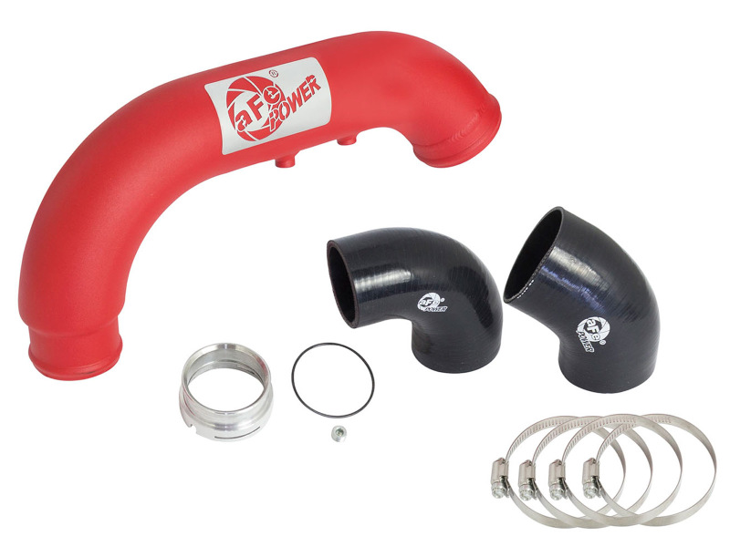aFe BladeRunner 3in Red IC Tube Cold Side w/ Coupling & Clamp Kit 2016 GM Colorado/Canyon 2.8L thumbnail 6