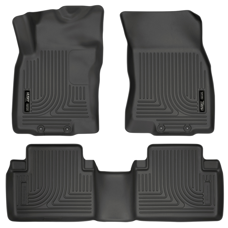 Husky Liners WeatherBeater 14 Nissan Rogue Front & Second Row Black Floor Liners thumbnail 2