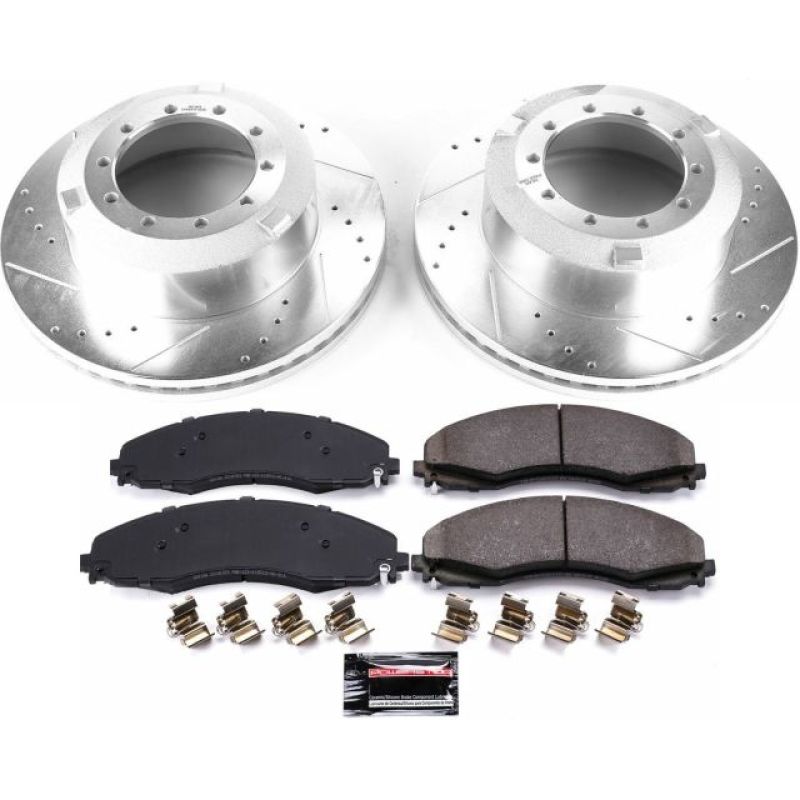Z36 Truck and SUV Carbon-Fiber Ceramic Brake Pad and Drilled & Slotted Rotor Kit