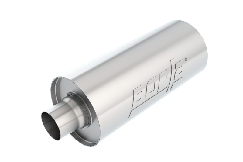 Borla Universal Performance 2.5in Inlet/Outlet Stainless Racing Muffler thumbnail 5