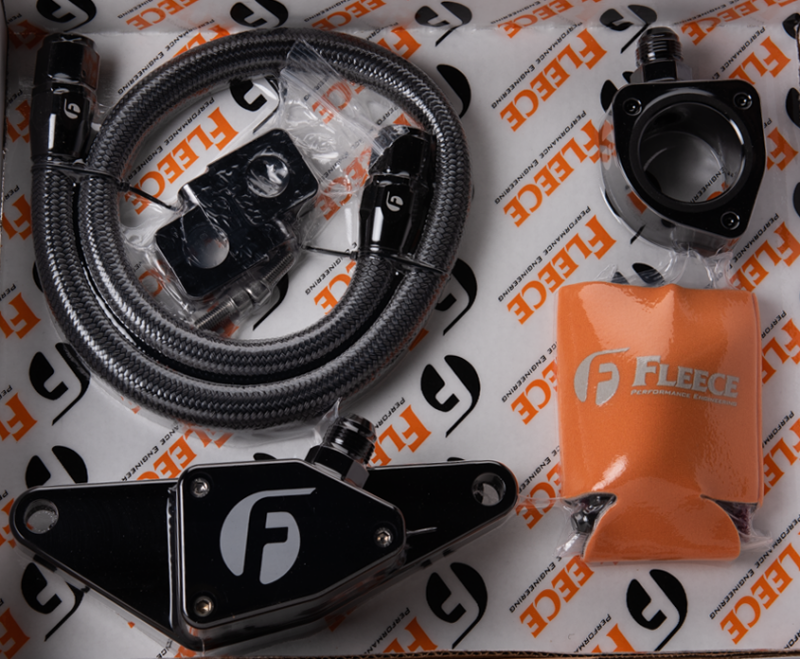 Fleece Performance 03-07 Dodge 5.9L / 04.5-12 6.7L Cummins Coolant Bypass Kit (03-07 Manual Trans)