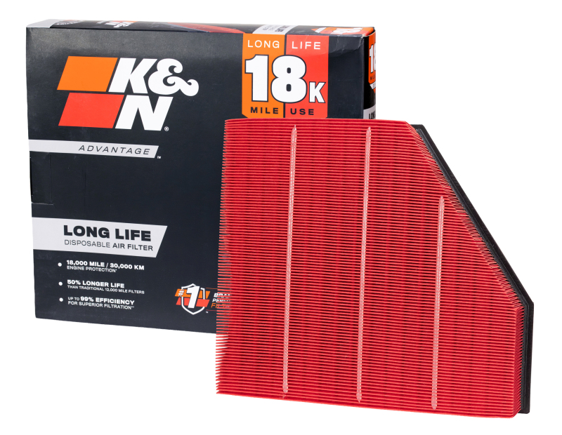 K&N Advantage Air Filter 18K Miles Chevrolet Camaro Ss V8-6.2L F/I 2016-2024 thumbnail 3