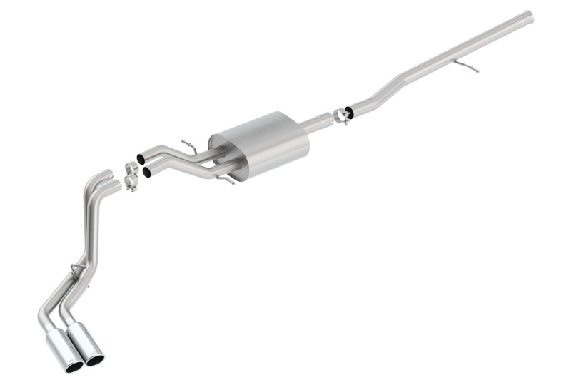 Borla S-Type Cat-Back 14 Sierra 1500 Ext. Cab Stnd Bed/CC Short Bed 143.5in WB Side Exit Exhaust thumbnail 4