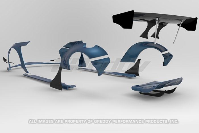 GReddy 2015+ Lexus RC-F Rocket Bunny Full Wide-Body Aero Kit w/ GT Wing thumbnail 8