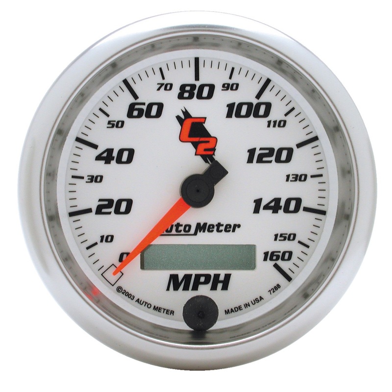 Autometer C2 3 3/8 inch 160MPH In-Dash Speedometer thumbnail 5