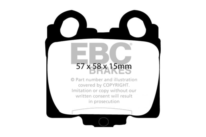 EBC 98-05 Lexus GS300 3.0 Yellowstuff Rear Brake Pads thumbnail 5
