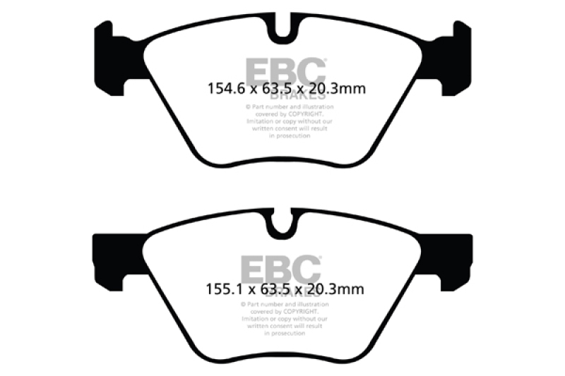 EBC 09+ BMW Z4 3.0 (E89) Yellowstuff Front Brake Pads thumbnail 4