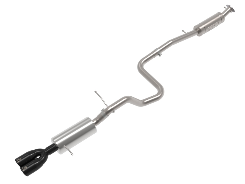 aFe Takeda Series 2 1/2in 304 SS Cat-Back 14-19 Ford Fiesta L4-1.6L (t) w/Black Tip thumbnail 2