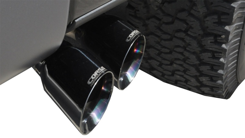 Corsa 2011-2014 Ford F-150 EcoBoost 3.5L V6 Black Sport Cat-Back Exhaust thumbnail 6