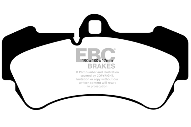 EBC 04-07 Porsche Cayenne 3.2 Ultimax2 Front Brake Pads thumbnail 2