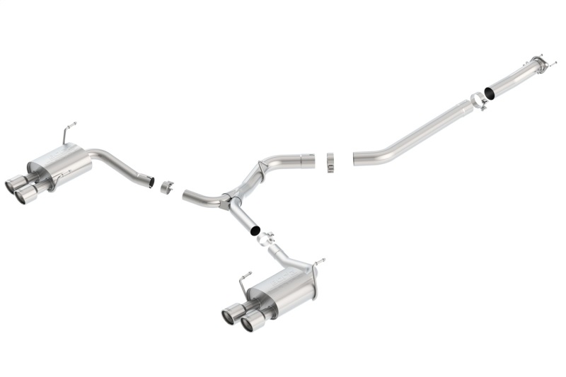 Borla 15-16 Subaru WRX / STI 2.5L S-Type Cat-Back Exhaust Quad Rd RL Tips thumbnail 4