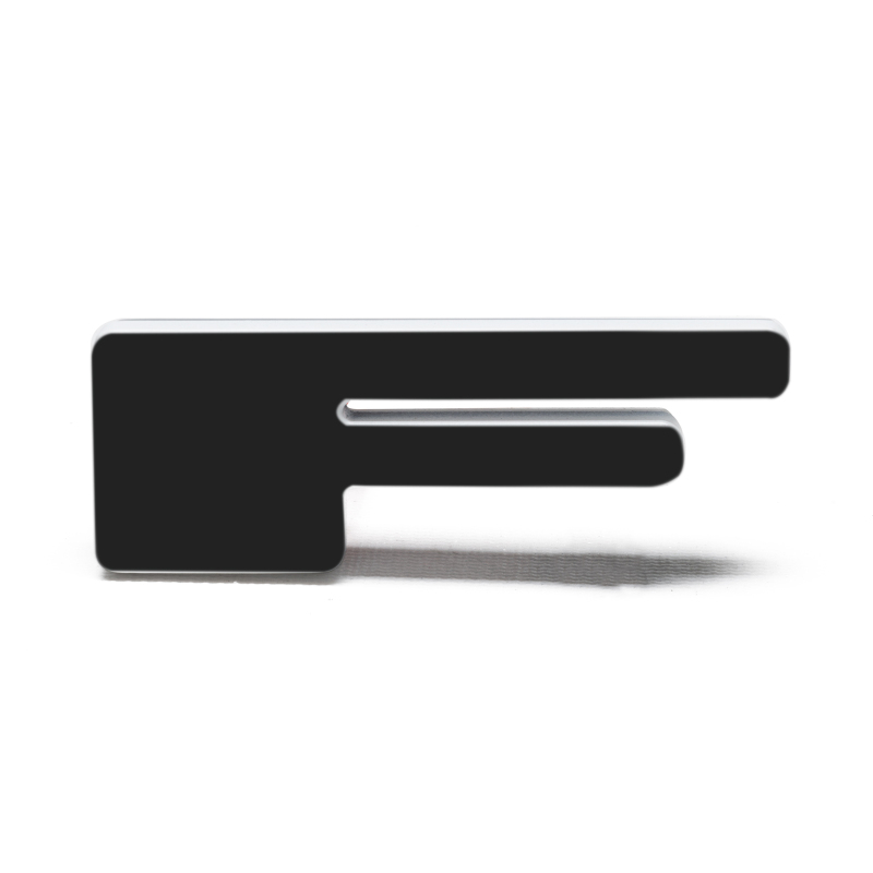 ORACLE Lighting Universal Illuminated LED Letter Badges - Matte Blk Surface Finish - F thumbnail 9