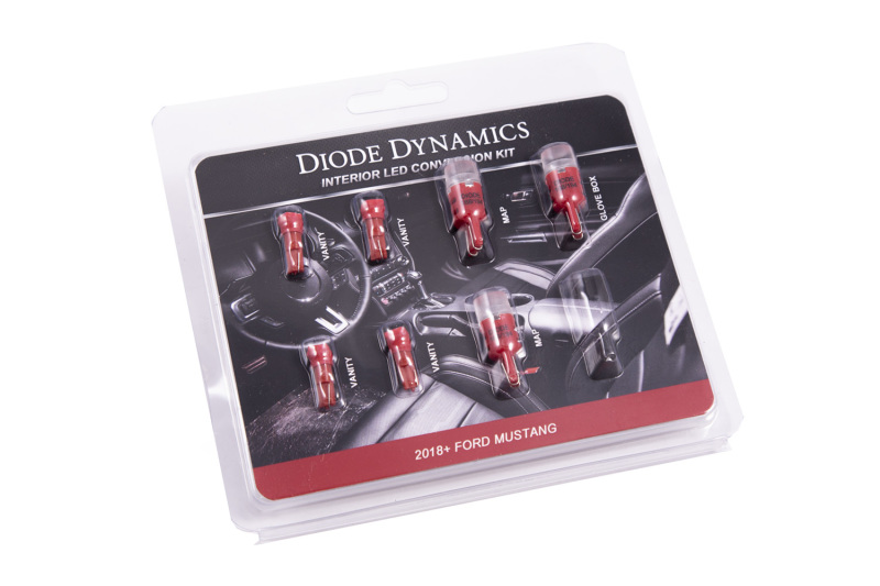 Diode Dynamics 18-19 Mustang Stage 1 Mustang Interior LED Light Kit - Red thumbnail 2