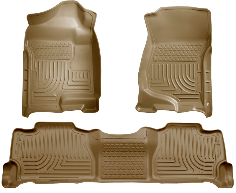 Husky Liners 07-13 GM Escalade/Suburban/Yukon WeatherBeater Tan Front & 2nd Seat Floor Liners thumbnail 7