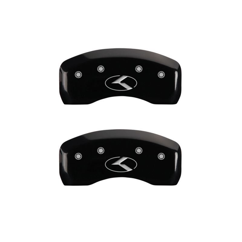 MGP 4 Caliper Covers Engraved Front & Rear Circle K/Kia Black finish silver ch thumbnail 9