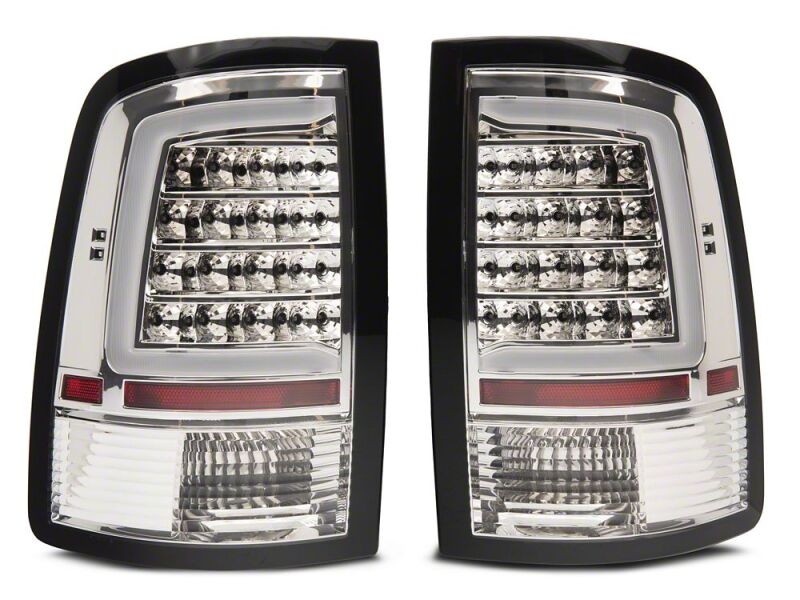 Raxiom 09-18 Dodge RAM 1500 Axial Series LED Tail Lights- Chrome Housing- Clear Lens thumbnail 6