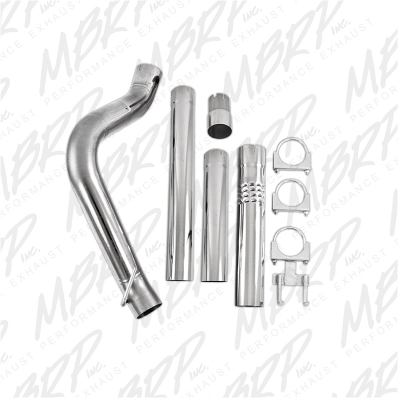 MBRP 2008-2010 Ford F250/350/450 6.4L 4in Filter Back Single No Tip Exhaust System thumbnail 4