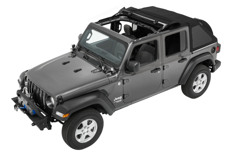 Bestop 18-26 Jeep Wrangler JL 4-Door Trektop (Premium Black Twill)