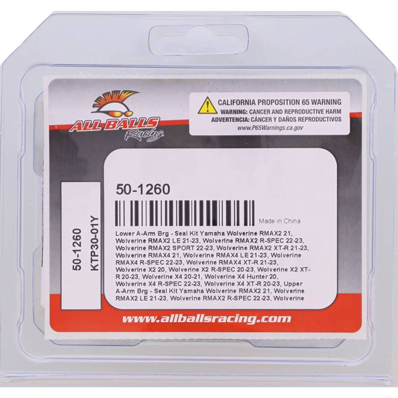 All Balls Racing 2020 Yamaha Wolverine X2 Front Lower A-Arm Bearing Kit, 2 Kits Req. Per Veh. thumbnail 2