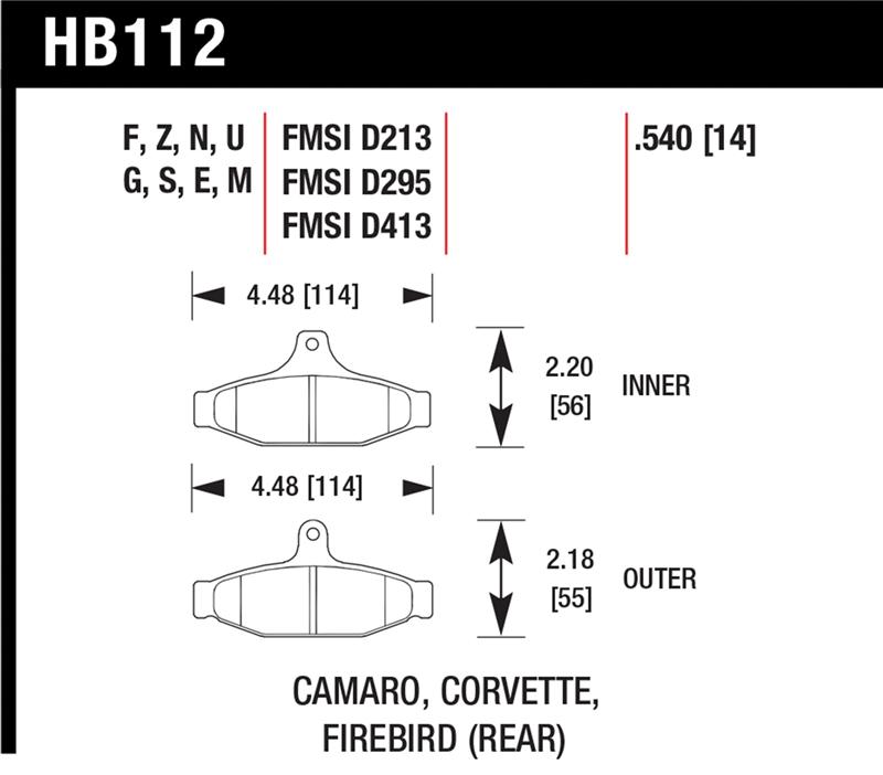 HAWK HPS 5.0 Brake Pad Sets