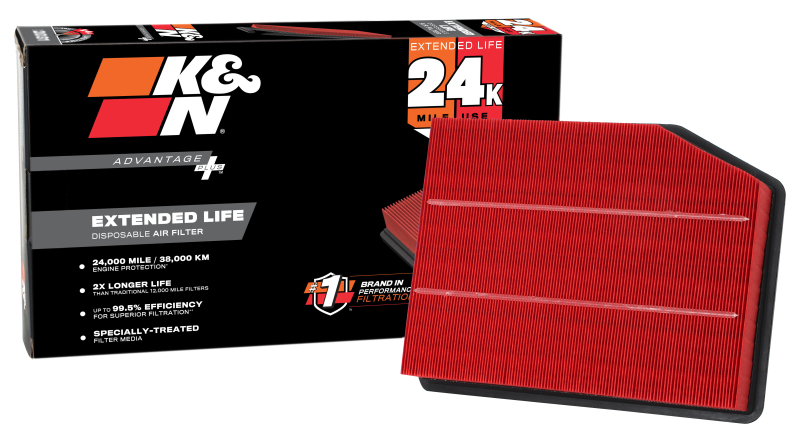 K&N Advantage Plus Air Filter 24K Miles Chevrolet Silverado 1500 V8-5.3L F/I 19-24 thumbnail 3