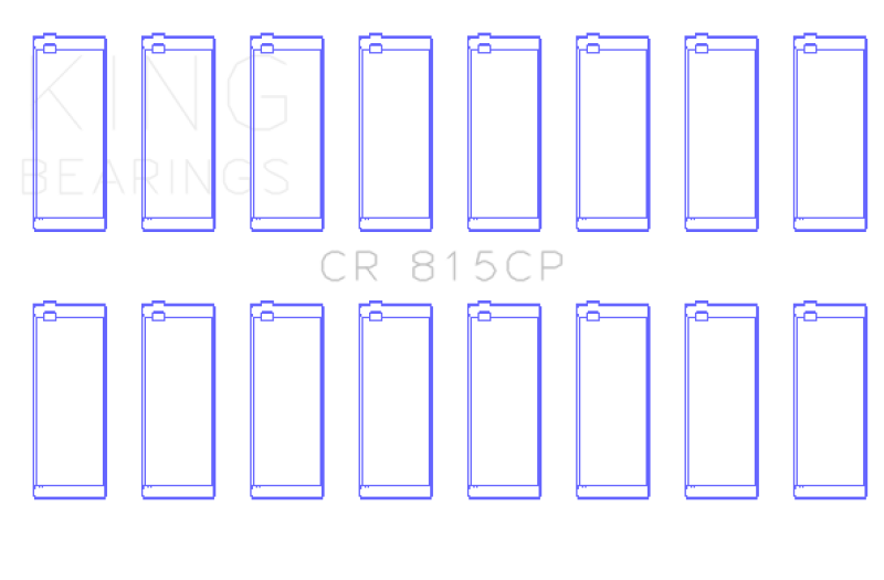 King Engine Bearings GM 287, 316, 347, 370,400, 421, 428, 455 Connecting Rod Bearing Set thumbnail 2