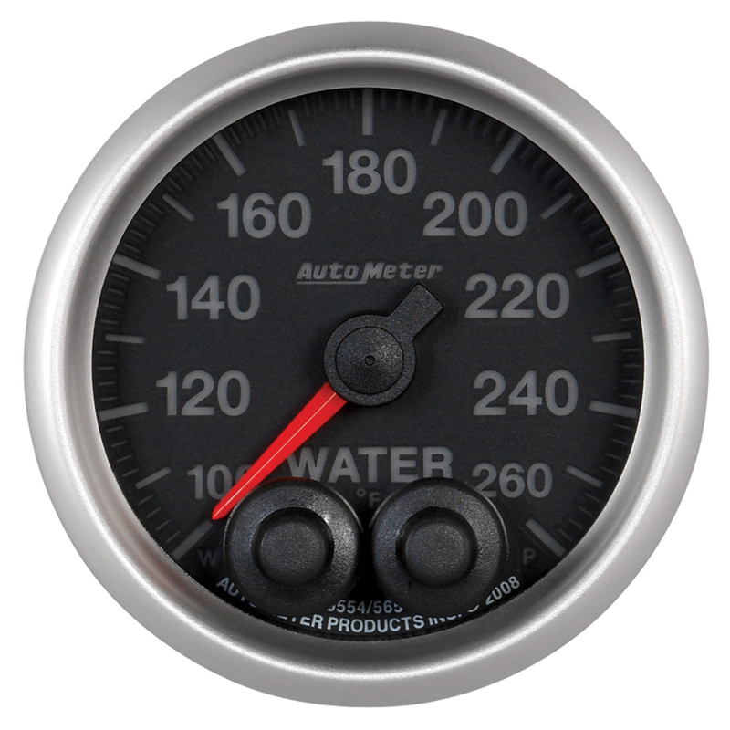 Autometer Elite Nascar 2-1/16in 100-260 Deg. F Water Temp. w/ Peak and Warn Gauge w/ Pro-Control thumbnail 4