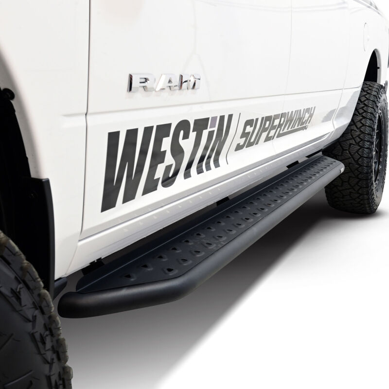 Westin 09-18 Ram 1500 Crew Cab Outlaw Running Boards - Textured Black thumbnail 9