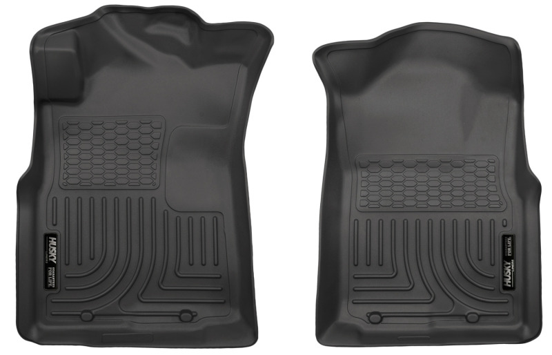 Husky Liners 05-15 Toyota Tacoma Crew/Extended/Standard Cab WeatherBeater Front Black Floor Liners thumbnail 3