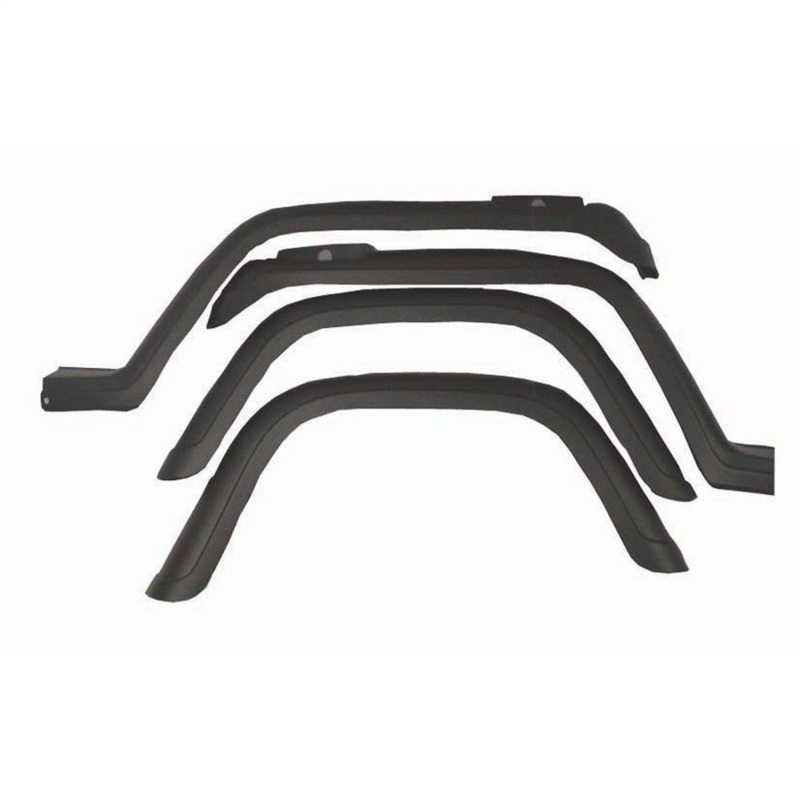 4-Piece Fender Flare Kit- 87-95 Jeep Wrangler YJ