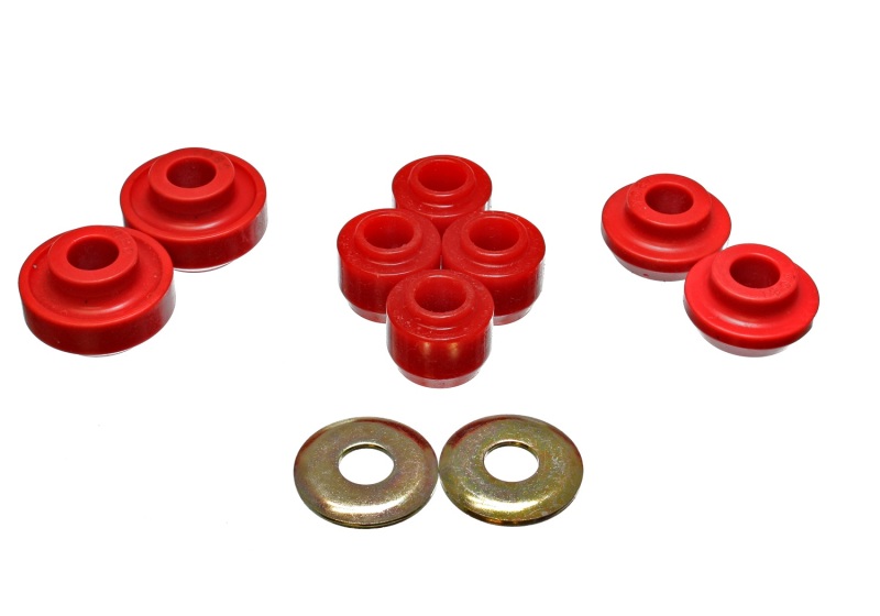 Energy Suspension 86-95 Ford Taurus Red Front Strut Rod Bushing Set thumbnail 3