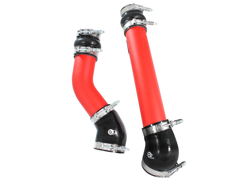 BladeRunner 3 IN Aluminum Hot and Cold Charge Pipe Kit Red