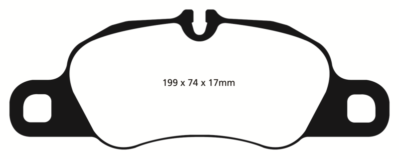EBC 09-12 Porsche 911 (997) (Cast Iron Rotor only) 3.6 Carrera 2 Redstuff Front Brake Pads thumbnail 2