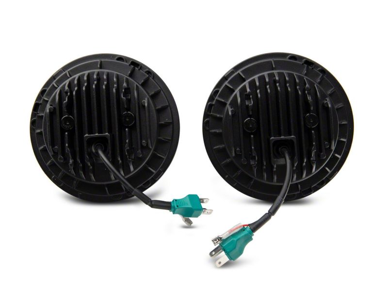 Raxiom 07-18 Jeep Wrangler JK Axial Spider LED Headlights w/Angel Eye Halo- Blk Housing (Clear Lens) thumbnail 7