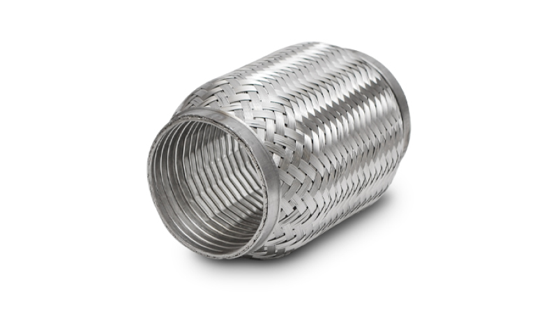 Vibrant SS Turbo FLEX Coupling w/Interlock Liner 1.5in Inlet/Outlet x 4in Long thumbnail 2