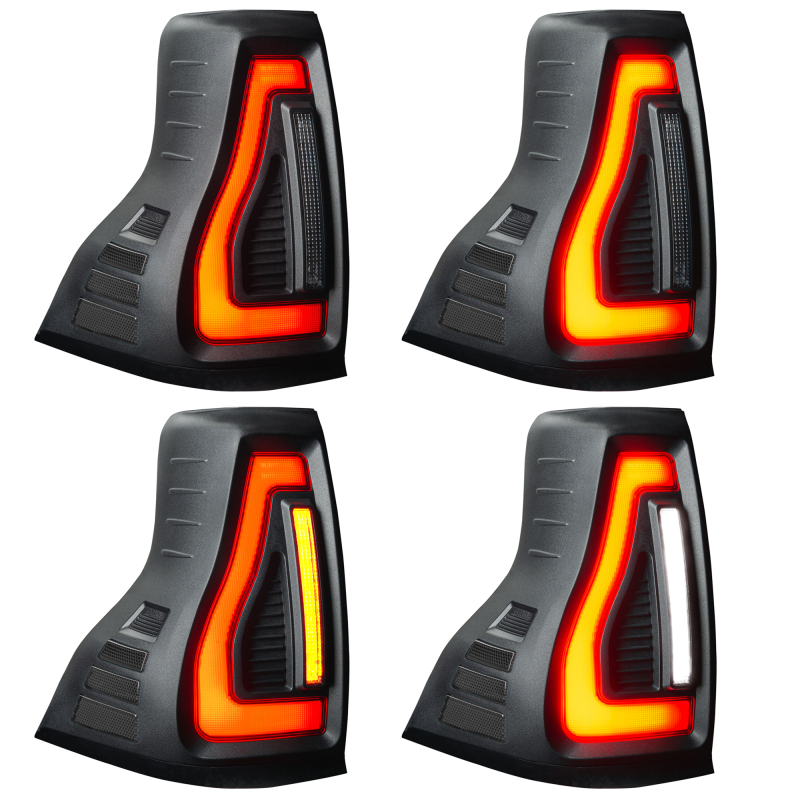 Oracle 10-23 Lexus GX460 and Toyota Prado Flush Lensless LED Tail Lights - Black Series