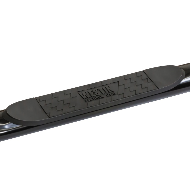 Westin 2014-2018 Chevy Silverado 1500 Dbl Cab (Body Mount) Platinum 4 Oval Nerf Step Bars - Black thumbnail 9