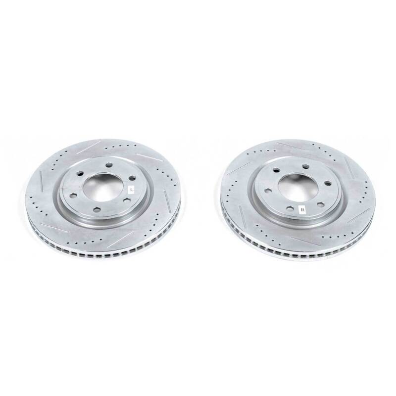Power Stop 11-13 Infiniti QX56 Front Evolution Drilled & Slotted Rotors - Pair thumbnail 2