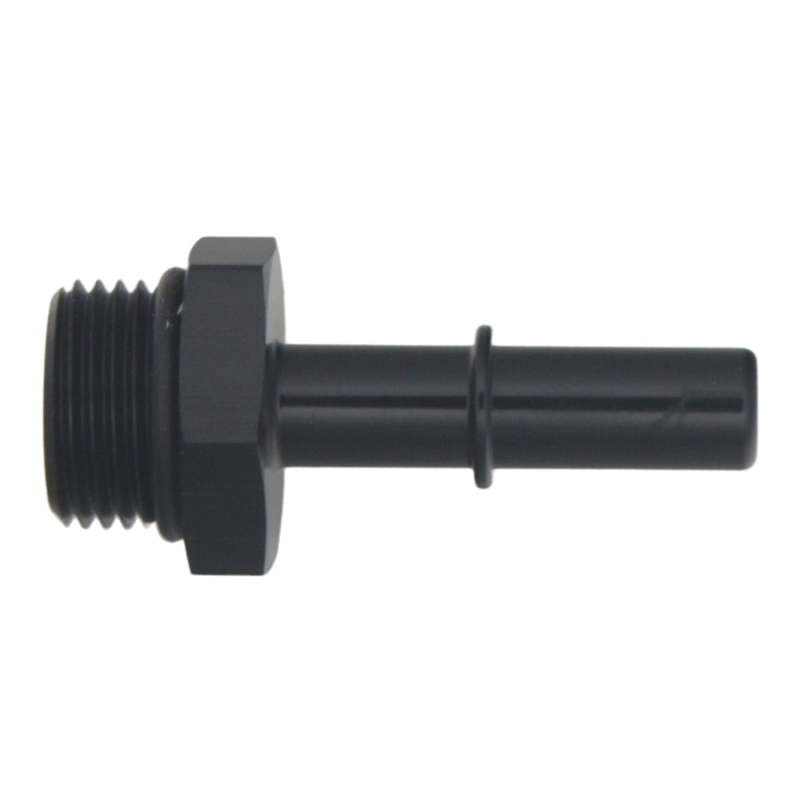 DeatschWerks 8AN ORB Male to 3/8in Male EFI Quick Connect Adapter - Anodized Matte Black thumbnail 2