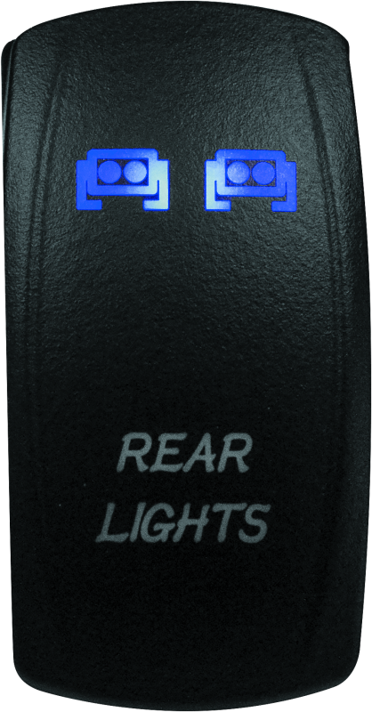 DragonFire Racing Lighted Switch Rear Light On/Off Blue thumbnail 2