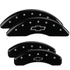 MGP 4 Caliper Covers Engraved Front & Rear Bowtie Black finish silver ch thumbnail 8