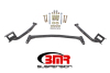 BMR 79-04 Fox Mustang Tubular Style Upper Torque Box Reinforcement Plates - Black Hammertone thumbnail 3