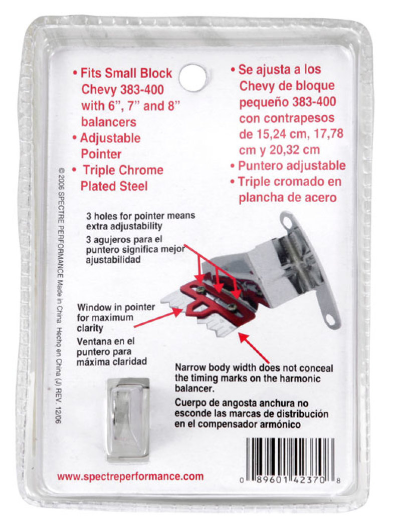 Spectre SB Chevy Timing Tab - Adjustable thumbnail 7