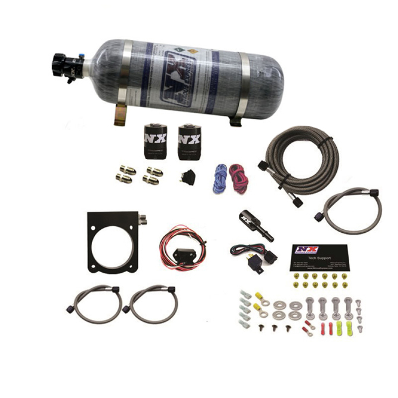 Nitrous Express Dodge 3.6L V6 Nitrous Plate Kit (50-200HP) w/12lb Bottle thumbnail 3